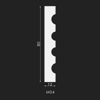 M04 (пилястра) Evrowood 2000х80х12 фото